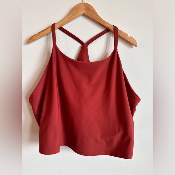 Women's Old Navy Light Support PowerSoft Longline Sports Bra - 4X - Cherry Bloss - Picture 1 of 4